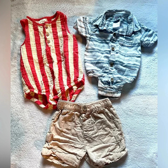 6-9Months Two Outfits Cat & Jack and Little Lad - Picture 1 of 1